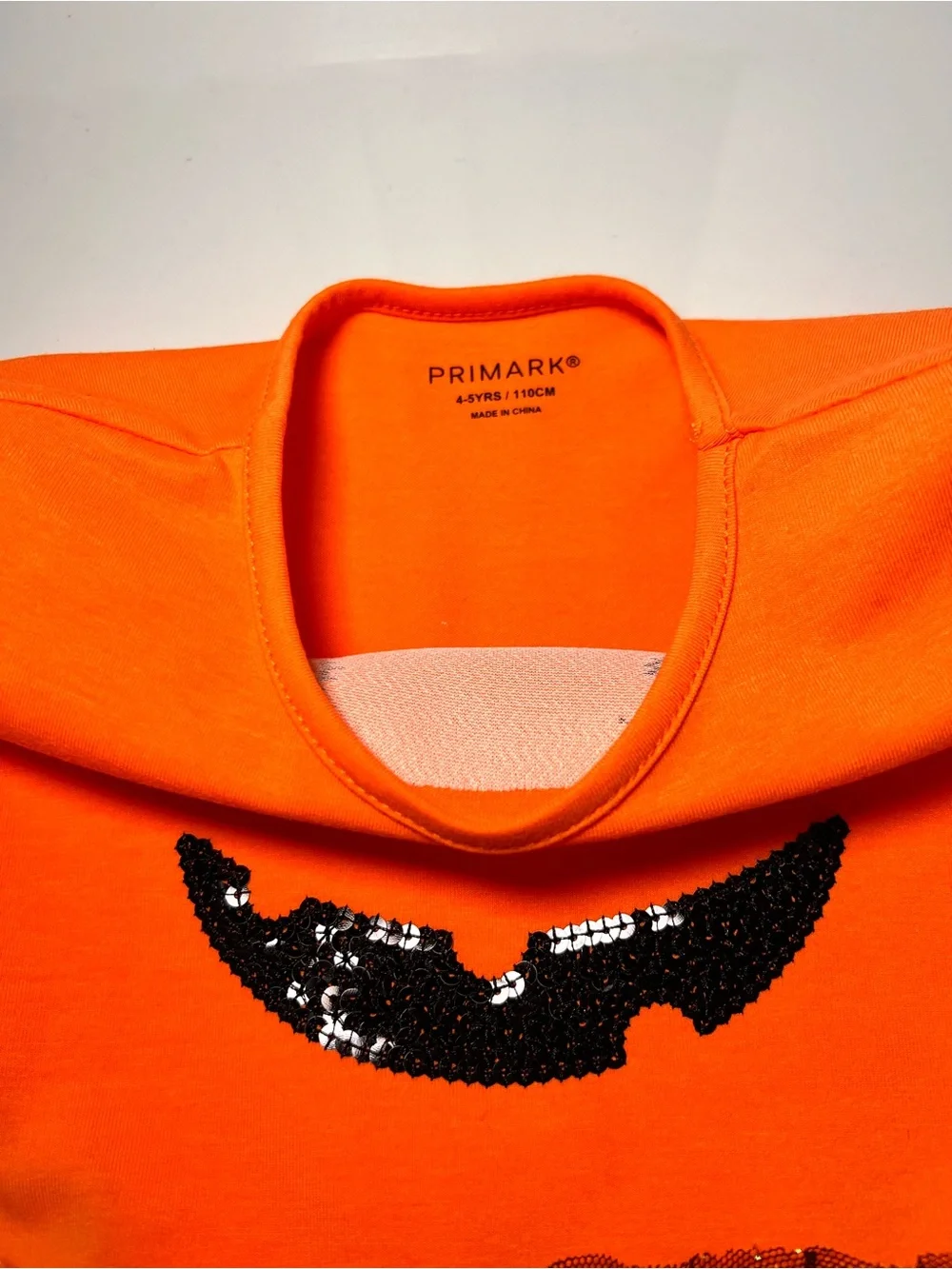 Primark Orange and Black Glitter Pumpkin Tutu Dress